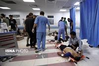 کشتار فلسطینی ها- لحظات پس از بمباران بیمارستان